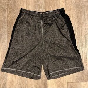 Under Armour Men's Gray and Black Athletic Shorts